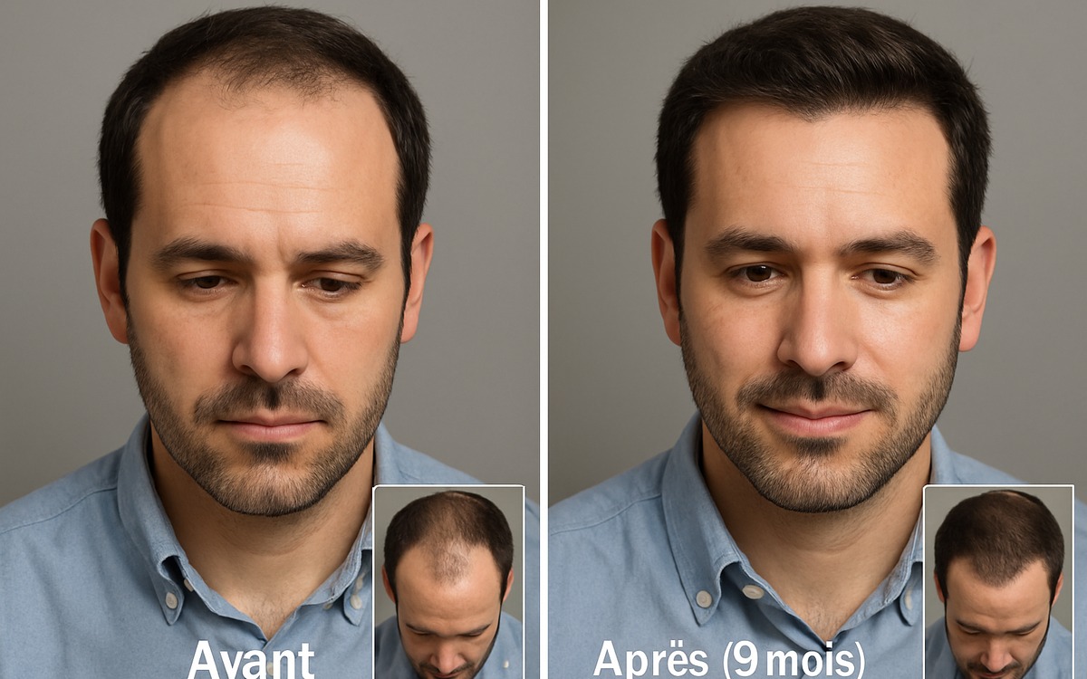 Résultats microgreffe : avant / après et calendrier de repousse